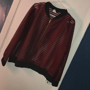 Mesh Plus Size Jacket